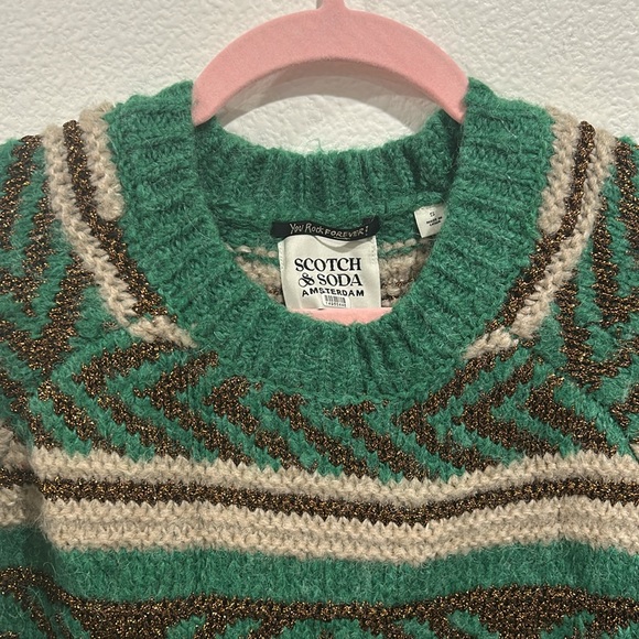 Scotch & Soda Metallic Fair Isle Sweater, RTR - Picture 7 of 9